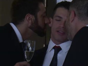 Sex After a Business Lunch Starring Adam Killian, Fernando Torres, and Valentino Medici