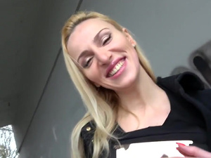 Fake Hub - Stairwell Orgasms for Russian Blonde
