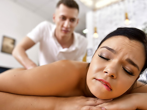 Massaging Sofia Lee