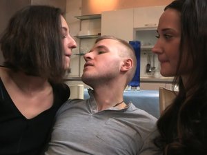 Russian Student Threesome Is a Ball Sucking Spectacle!