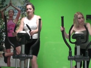 These mature women love to exercise even naked
